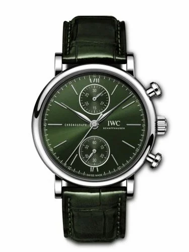 IWC Portofino Chronograph 39 Stainless Steel / Green IW3914-05 (IW391405)
